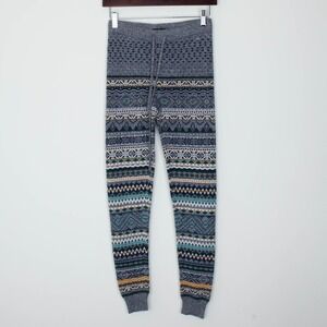 American Eagle Womens Ahh-Mazingly Soft Fair Isle‎ Knit Leggings Size XS Nordic
